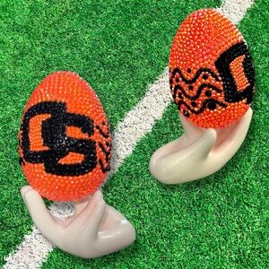 Easter Egg, Oregon State Beavers Football College Team Egg, Rhinestones, Bling